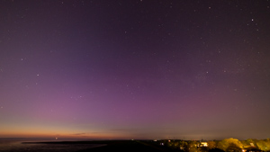 Nordlichter ueber der Krummhoern