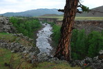 Am Orkhon- bzw. Ulaan-Gol-Wasserfall