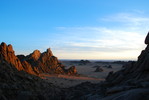 Abendstimmung bei Ikh Gazryn Chuluu (Große Erdmuttersteine)